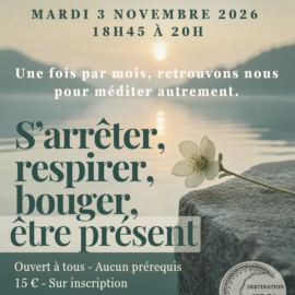 Atelier méditation Destination Yoga Lamballe Valentine Bouvier