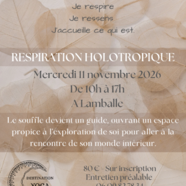 Respiration holotropique Destination Yoga Lamballe Valentine Bouvier